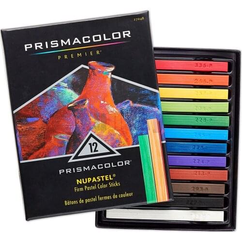 Prismacolor NuPastel Artists Pastels, Assorted Colors, Pack of 12