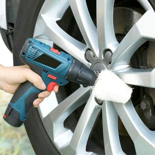 Car Rims Polishing 5PCS Cloth Wheel Buffing Durable Cloth Polishing Wheel Pad Car Detailing Waxing Cleaning Maintenance Tool