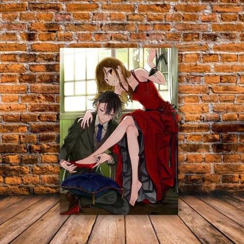 Hori San To Miyamura Kun School Comedy Comic Poster Anime Cartoon Role Print Art Wall Stickers Living Room Home Decor Fans Gift