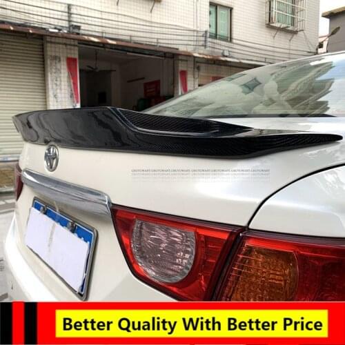 UBUYUWANT For Toyota Reiz Mark X Carbon Fiber Trunk Boot Spoiler Lip Wing 2012 2013 2014 2015 2016 2017 2018 2019