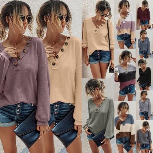 Sweater Women Pullover 2021 New Hot Sale Fashion V-neck Long Sleeve Slim Womens Knitwear Warm Sweaters Dropshipping OYM203S3053