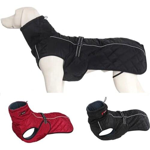 Warm Dog Jacket Coat Winter Soft Warm Dog Clothes Fleece Windproof Waterproof Breathable Fabric Clothes for Medium Large Dogs
