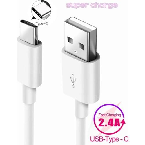 USB Type C Cable Super Charge 2.4A 1M/2M/3M Wire For Huawei Samsung Note 9 Fast Charging Mobile Phone Accessories USB-C Cables