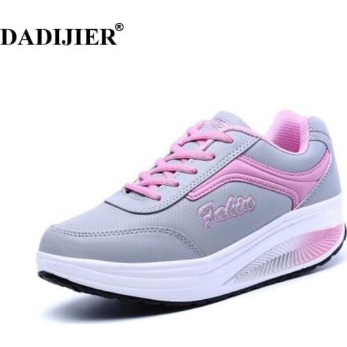 Height Increasing Platform Shoes Womens Casual Shoes Fashion Walking Shoes for Women Swing Wedges Shoes Breathable ST42