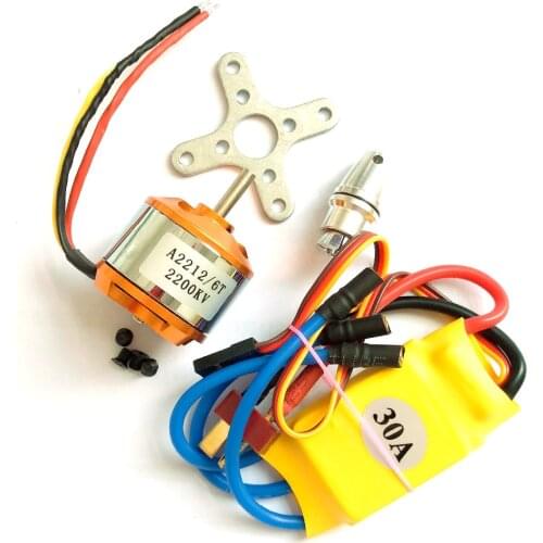 XXD A2212 2212 2200KV Brushless Motor With 30A Brushless ESC for RC Fixed Wing Plane Helicopter