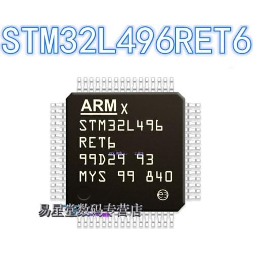 1PCS 100% brand new original authentic STM32L496RET6 QFP-64 32L496RET6 QFP64 32-bit microcontroller chip 80MHz/512KB
