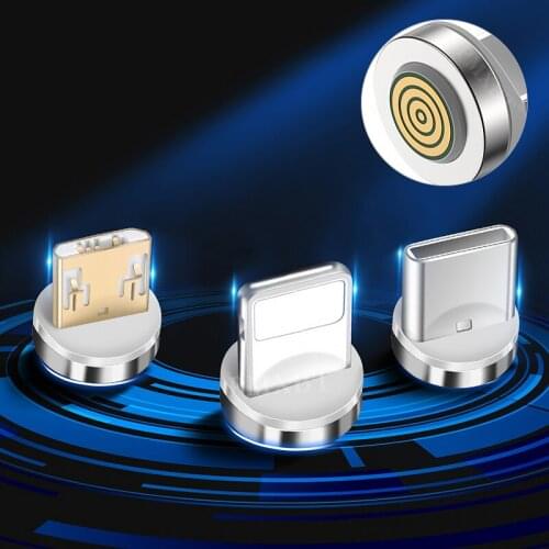 3A Magnetic Fast Charging USB-C Plug Type C Micro usb For iPhone Xiaomi Huawei Mobile Phone Magnetic Charging Charger Dust Plug
