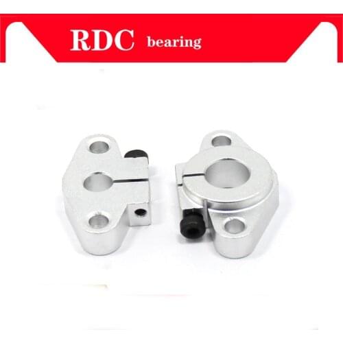 4pcs SHF8 SHF10 SHF12 SHF13 SHF16 SHF20 SHF25 SHF30 aluminum linear Rod Rail Shaft Support CNC Router parts 3d printer parts