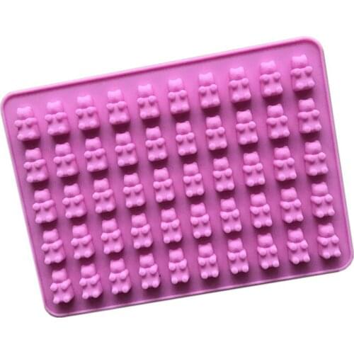 50 Cavity Gummy Bear Silicone Mold Tray Candy Bar Chocolate Mold DIY Cake Silicone Moulds Fondant Molds Cake Decorating Tools