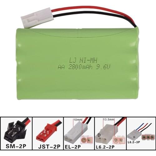 9.6v 2800mah AA NI-MH H Battery Electric toys Remote car ship robot rechargeable free shipping