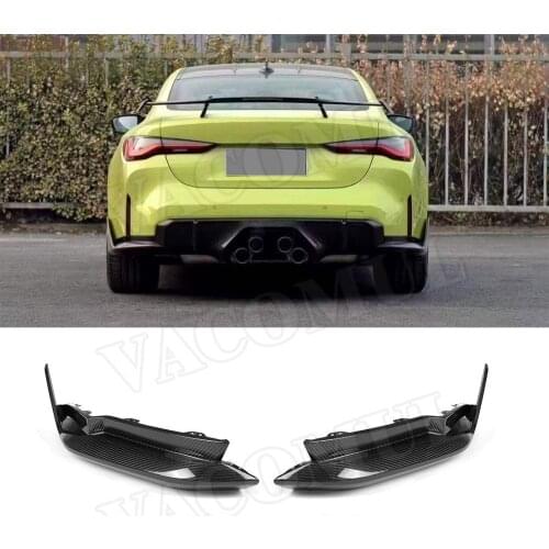 Carbon Fiber Rear Diffuser Lip Splitters Rear Bumper Lip Diffuser Splitters Spoiler for BMW 3 4 Series G80 G82 G83 M3 M4 2021