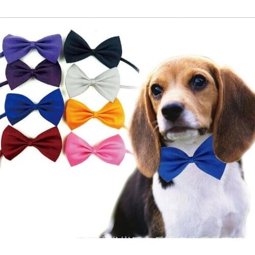 Free shipping 500 piece Adjustable Dog Cat bow tie neck tie pet dog bow tie puppy bows pet bow tie different colors supply