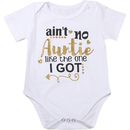 Infant Toddler Baby Boy Girl Kids Bodysuit Playsuit Cotton Newborn Clothes Short Sleeve Outfits