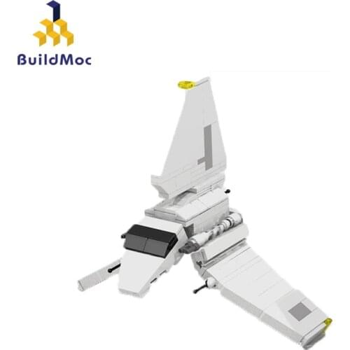 BuildMOC 5869 Movie Space Wars Empire Shuttle Spaceship Figures Building Blocks Imperial Shuttle Bricks Kid Toys Christmas Gift