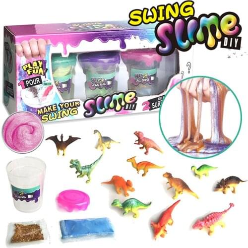 Diy Child Shake All Glue For Slimes Charms Glitter Make Fluffy Slime Kit Filler Powder Soft Polymer Clay Set Antistress Kids Toy