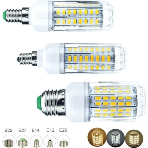 E27 E14 High-Effective Energy Conservation LED Corn Light Bulbs, for Home, Shops, Offices, Studios, Landscape Lighting, etc