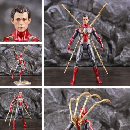 Marvel Iron Spider Man 6" Action Figure With Dr. strange Magic Circle Infinity War Tom Holland Man Legends Doll ZD Toys Model