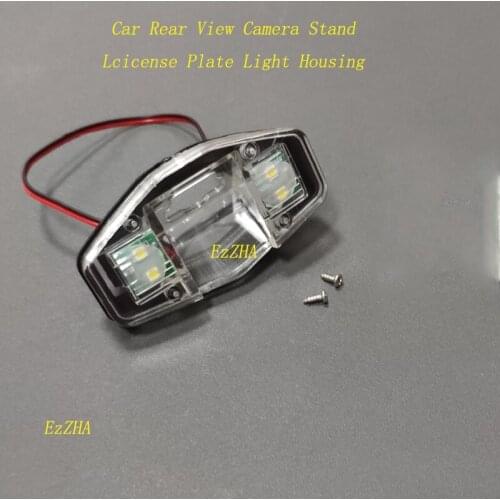 EzZHA Car Rear View Camera Bracket License Plate Lights Housing Mount For Honda Accord Odyssey Pilot Acura TSX Civic EK FD