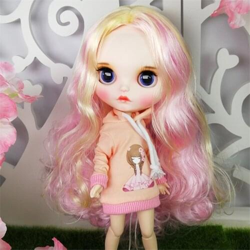 DBS Blyth ICY DBS 1/6 bjd 30cm doll cute pink sweater dress girl toy gift