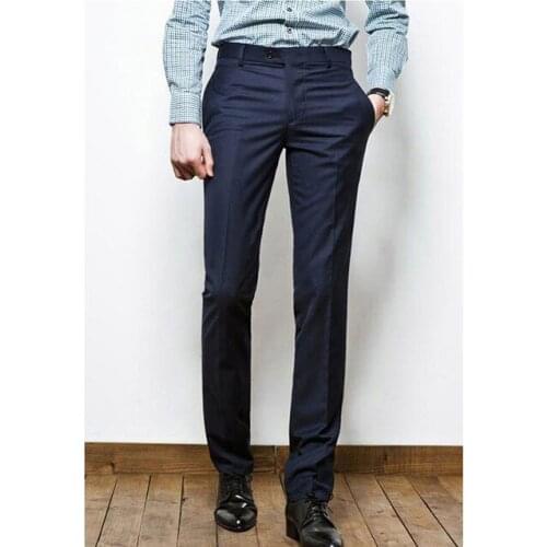 New Arrival Custom Made Mens Dress Pants Trousers Flat Front Slacks Solid WHITE Men Suit Pants Party Pants Wedding pants