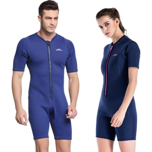 New style, sbart 2mm thick neoprene wetsuit snorkeling swimming surfing men women short sleeved KeepWarm diving suit