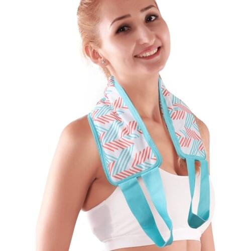Neckerchief Ice Pack Cooling Gel Neck Wrap with Soft Plush Backing Hot Cold Pack Gel Bead Ice Pack for Neck Shoulder Pain Relief