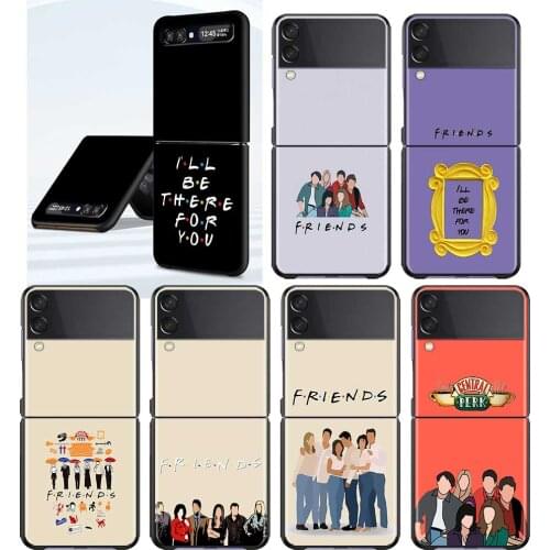 TV Show Friends Luxury Phone Case For Samsung Galaxy Z Flip 3 5G Z Flip3 Cover Mobile Phone Hard PC Coque Fundas