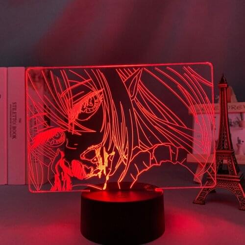 Seraph of The End Krul Tepes Led Light for Kid Bedroom Decoration Night Light Birthday Gift Room Desk Acrylic 3d Lamp Krul Tepes
