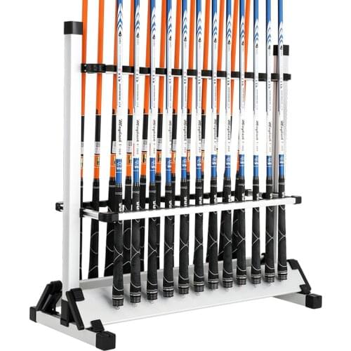Titanium Alloy Fishing Rod Rack Stand 24 Slots Carp Fishing Rod Fishing Pole Stand Easy To Assemble Suit for Boat Home