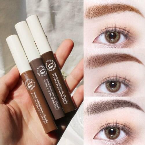 Brow Tattoo Long lasting Waterproof Peel-off Eyebrow Gel No Fade Eyebrow Dye Liquid Brow Makeup Long-lasting Eyebrow Styling
