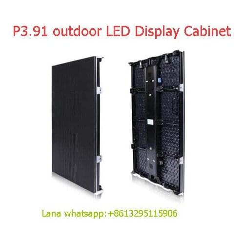TEEHO 6pcs/lot P3.91 SMD outdoor 500*1000mm LED Display DieCasting Cabinet panel led video rental videowall billboard