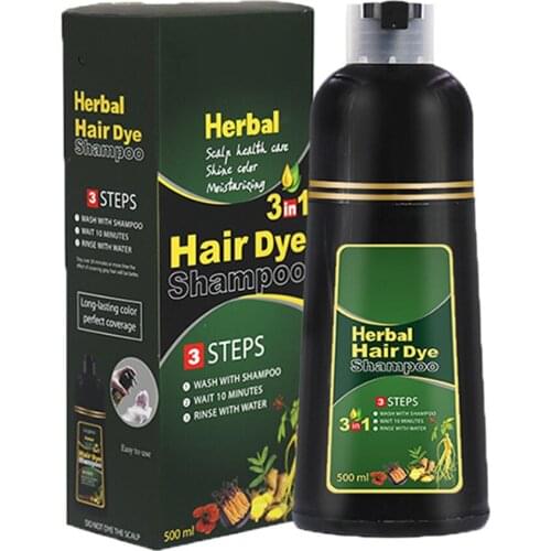 Herbal Hair Dye Shampoo Natural Non-Scalp Hair Care Multi-Color Hair Dye for Men and Women WH998