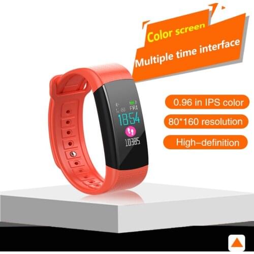 B66 Smart Heart Rate Monitoring Wristband Bluetooth Electronics Bracelet Sleep Monitor Alarm Clock for Android iOS