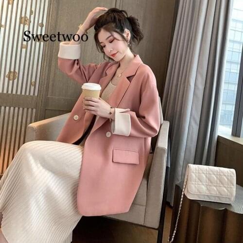 Spring New Blazer Women 2020 Casual korean Jacket Women Work Office Button Blazer