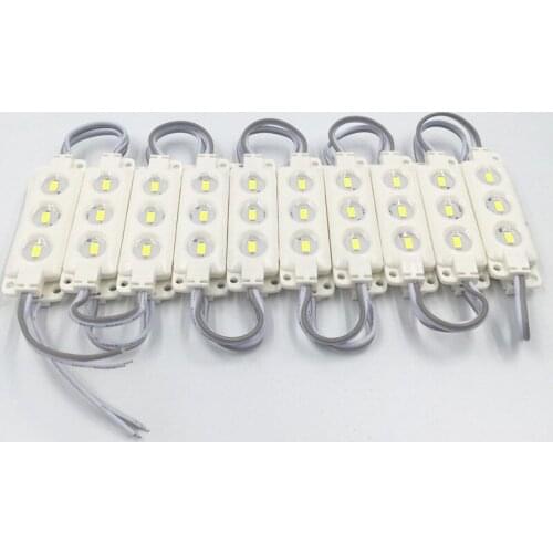 100 pcs/Lot 5730 LED Modules Waterproof IP65 Led Modules DC 12V SMD 3 Leds Sign Led Backlights For Channel Letters White