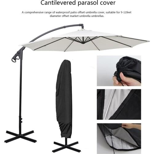 Waterproof Oxford Cloth Outdoor Sunshade Umbrella Cover Garden Weatherproof Patio Cantilever Parasol Rain Cover Accessories