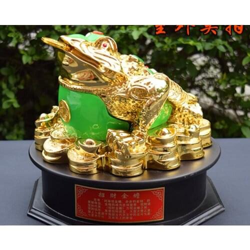 10.8" Resin three foot Feng Shui ornaments