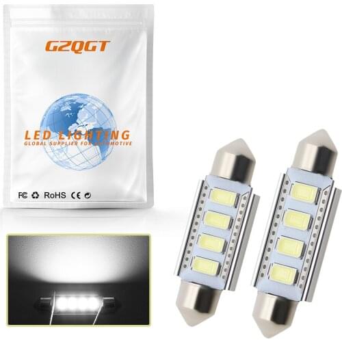10 Pieces 31mm36mm39mm41mm canbus Super Bright Festoon LED Bulb DE3175 Dome Light 5730 4SMD C5W 6431 31 36 39 41 mm Map Lights