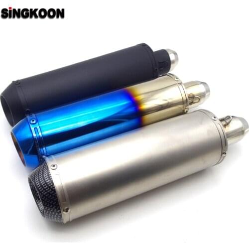 2019 The Newest 51mm Universal motorcycle exhaust muffler Pipe escape moto FOR ktm duke 390 yamaha majesty 400 tmax cb300r nc700