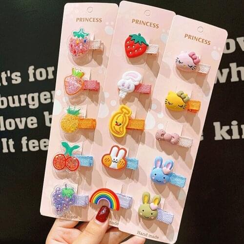 5Pcs/Set Cute Girl Princess Hairdress Makeup Set For Girls Cartoon Baby Hair Headwear Set Toys Gifts For Girls