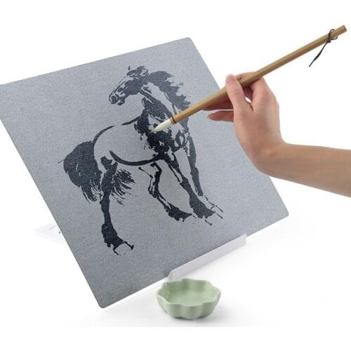 A4 Reusabl Buddha Board water artistic Board Paint with Water Brush&Stand Release Pressure Relaxation Meditation Art Mindfulness
