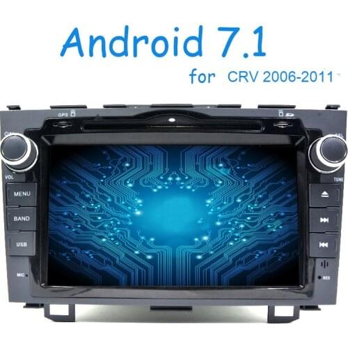 Android 7.1 1G RAM 16G Flash Quad Core 1G*4 2Din Car DVD For CRV 2006-2011 Radio Video GPS Support DVR OBD2 WiFi Free Map