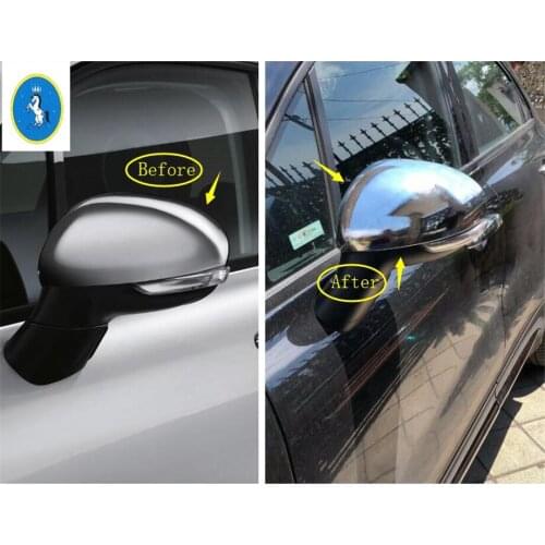 Yimaautotrims Auto Accessory Outside Door Rearview Mirror Decoration Shell Housing Cover Trim For Fiat 500X 2015 2016 2017 2018