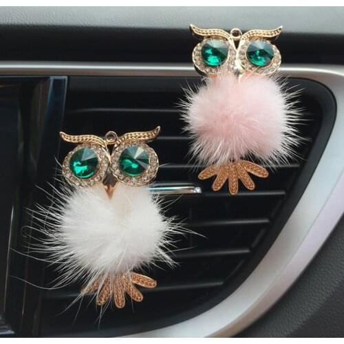 Car Air Owl Car Air Freshener Auto Outlet Perfume Clip Interior Accessories Car-styling Vent Solid Fragrance Diffuser