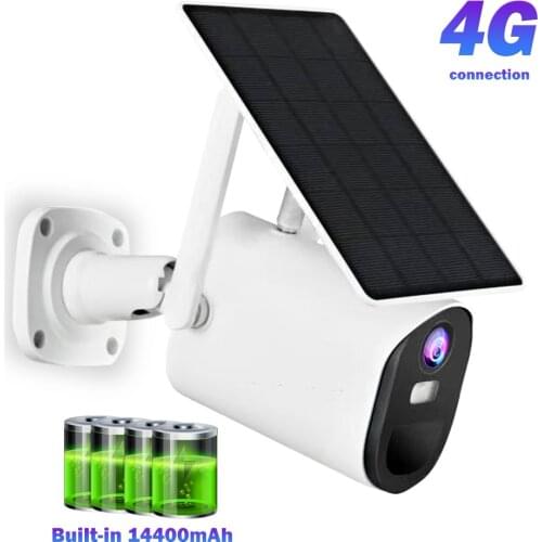 4G Solar Security Camera 1080P 3G SIM Card Battery Powered Wireless Outdoor Camera Waterproof Surveillance Camera