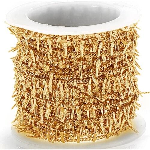 1meter Stainless Steel Necklace Chains Charms Pendants Chain Handmade Crafts Bracelet Chain Accessories for Jewelry Making DIY