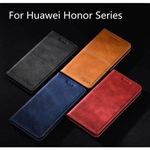 Flip Leather Magnetic Phone Case Cover For Huawei Honor 5C Europe Honor 5X 6X 6A 7X 7 8 9 Lite 6C Pro 8 10 9N Wallet Fundas Euti