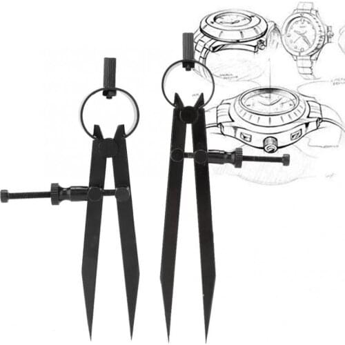 Jewelry Angle Measuring Compass Divider Adjustable Center Wheel Jewelry Craft Marking Making Processing Tools Accessories 11.5cm