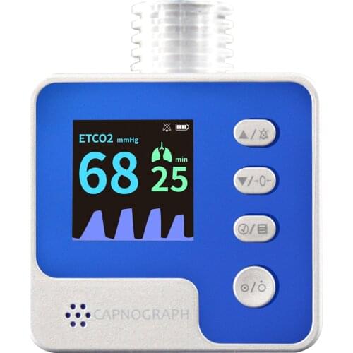 Cotec free shipping CA10M Capnograph to connect patient’ respiratory tract by the airway adapter and breathing tube