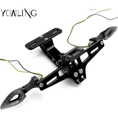 Motorcycle License Plate Holder Tail Rear Light Bracket Mount with Turn Signal light FOR Benelli BN TNT600 TNT1130 BMW S1000RR